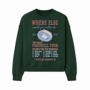 Ralph Wilson Stadium Farewell Tour T-Shirt, Buffalo Bills Tribute, 1973-2025, Sports Memories, NFL Fans Gift - Sweatshirt 1758559990319.jpg