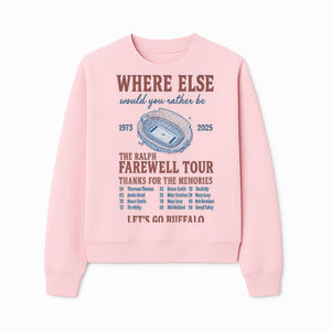 Ralph Wilson Stadium Farewell Tour T-Shirt, Buffalo Bills Tribute, 1973-2025, Sports Memories, NFL Fans Gift - Sweatshirt 1758559990701.jpg