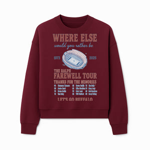 Ralph Wilson Stadium Farewell Tour T-Shirt, Buffalo Bills Tribute, 1973-2025, Sports Memories, NFL Fans Gift - Sweatshirt 1758559990827.jpg