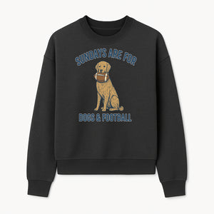 Sundays Are for Dogs & Football Graphic Tee - Perfect Dog Lover Gift for Game Day and Pet Enthusiasts - Sweatshirt 1758559995590.jpg