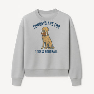 Sundays Are for Dogs & Football Graphic Tee - Perfect Dog Lover Gift for Game Day and Pet Enthusiasts - Sweatshirt 1758559995847.jpg