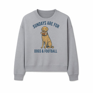 Sundays Are for Dogs & Football Graphic Tee - Perfect Dog Lover Gift for Game Day and Pet Enthusiasts - Sweatshirt 1758559996647.jpg