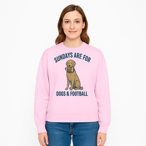Sundays Are for Dogs & Football Graphic Tee - Perfect Dog Lover Gift for Game Day and Pet Enthusiasts - Sweatshirt 1758559998036.jpg