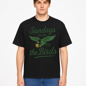 Sundays Are for the Birds Football Tee | Eagles Fan Shirt | Game Day Apparel | Sports Graphic T-Shirt for NFL Lovers - T-shirt 1758559998545.jpg