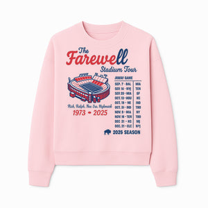 Farewell Stadium Tour 1973-2025 Graphic Tee NFL Football Schedule, Team Spirit Shirt, Sports Fan Apparel, Gift for Fans - Sweatshirt 1758560001531.jpg