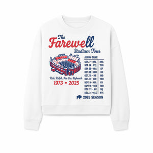 Farewell Stadium Tour 1973-2025 Graphic Tee NFL Football Schedule, Team Spirit Shirt, Sports Fan Apparel, Gift for Fans - Sweatshirt 1758560002195.jpg