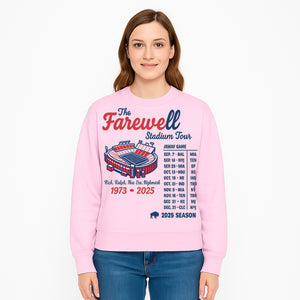 Farewell Stadium Tour 1973-2025 Graphic Tee NFL Football Schedule, Team Spirit Shirt, Sports Fan Apparel, Gift for Fans - Sweatshirt 1758560003462.jpg