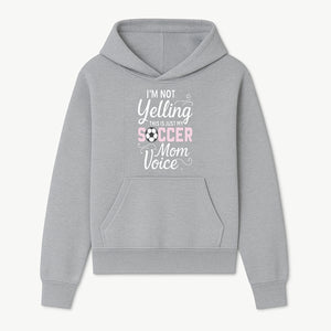 Soccer Mom Voice T-Shirt | Funny Sports Mom Gift | I'm Not Yelling Just My Soccer Voice | Women's Casual Tee - Hoodie 1758560846917.jpg