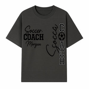 Personalized Soccer Coach Sign, Custom Coach Morgan Decor, Soccer Themed Gift, Coach Appreciation Wall Art, Sports Decor - T-shirt 1758560853525.jpg