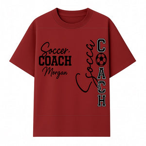 Personalized Soccer Coach Sign, Custom Coach Morgan Decor, Soccer Themed Gift, Coach Appreciation Wall Art, Sports Decor - T-shirt 1758560854273.jpg