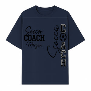 Personalized Soccer Coach Sign, Custom Coach Morgan Decor, Soccer Themed Gift, Coach Appreciation Wall Art, Sports Decor - T-shirt 1758560854413.jpg