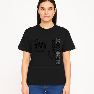 Personalized Soccer Coach Sign, Custom Coach Morgan Decor, Soccer Themed Gift, Coach Appreciation Wall Art, Sports Decor - T-shirt 1758560856136.jpg