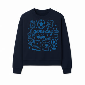 Soccer Game Day Decor, Football Party Print, Sports Team Cheer Design, Youth Soccer Event, Sports Themed Wall Art - Sweatshirt 1758560866736.jpg