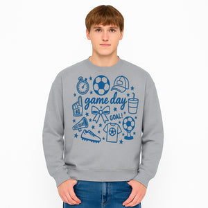 Soccer Game Day Decor, Football Party Print, Sports Team Cheer Design, Youth Soccer Event, Sports Themed Wall Art - Sweatshirt 1758560868318.jpg