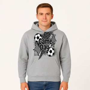 Game Day Soccer Graphic Tee - Fun Sports Apparel with Soccer Balls and Bold Designs for Fans and Players - Hoodie 1758560871288.jpg