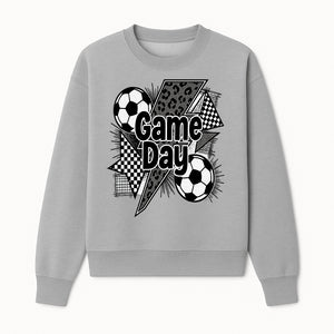 Game Day Soccer Graphic Tee - Fun Sports Apparel with Soccer Balls and Bold Designs for Fans and Players - Sweatshirt 1758560874600.jpg