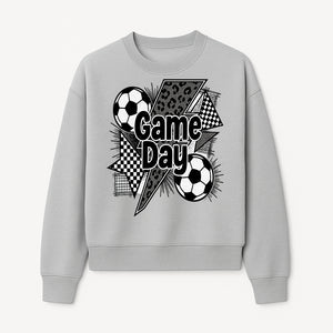 Game Day Soccer Graphic Tee - Fun Sports Apparel with Soccer Balls and Bold Designs for Fans and Players - Sweatshirt 1758560875137.jpg