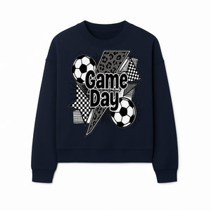 Game Day Soccer Graphic Tee - Fun Sports Apparel with Soccer Balls and Bold Designs for Fans and Players - Sweatshirt 1758560875675.jpg