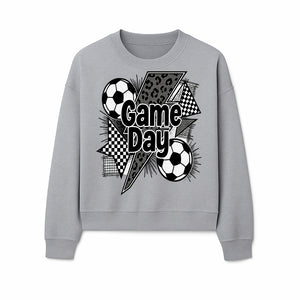 Game Day Soccer Graphic Tee - Fun Sports Apparel with Soccer Balls and Bold Designs for Fans and Players - Sweatshirt 1758560876002.jpg