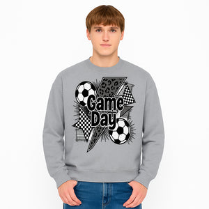 Game Day Soccer Graphic Tee - Fun Sports Apparel with Soccer Balls and Bold Designs for Fans and Players - Sweatshirt 1758560877281.jpg