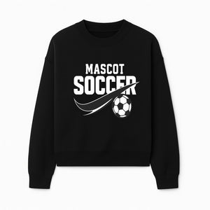 Soccer Mascot Design Graphic - Futuristic Sport Logo with Soccer Ball for Apparel, Merchandise, and Team Spirit Products - Sweatshirt 1758560883930.jpg