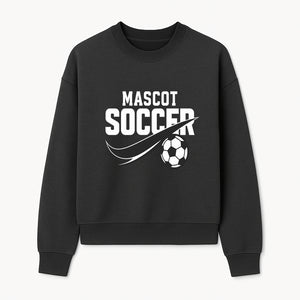 Soccer Mascot Design Graphic - Futuristic Sport Logo with Soccer Ball for Apparel, Merchandise, and Team Spirit Products - Sweatshirt 1758560884056.jpg