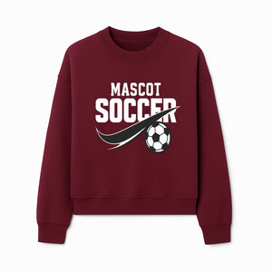 Soccer Mascot Design Graphic - Futuristic Sport Logo with Soccer Ball for Apparel, Merchandise, and Team Spirit Products - Sweatshirt 1758560884692.jpg