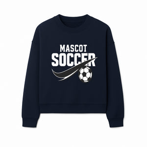 Soccer Mascot Design Graphic - Futuristic Sport Logo with Soccer Ball for Apparel, Merchandise, and Team Spirit Products - Sweatshirt 1758560884877.jpg