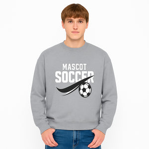 Soccer Mascot Design Graphic - Futuristic Sport Logo with Soccer Ball for Apparel, Merchandise, and Team Spirit Products - Sweatshirt 1758560886444.jpg