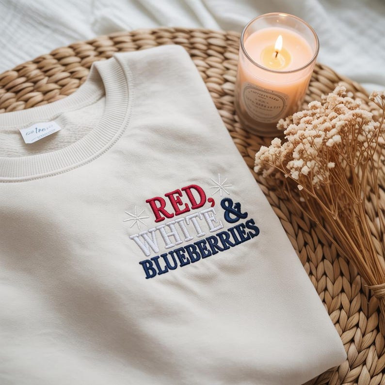 Embroidered Red White And Blueberries Shirt Trump Shirt American Patriot Shirt Republican Usa Justice Freedom Charlie Kirk 1758594175188.jpg