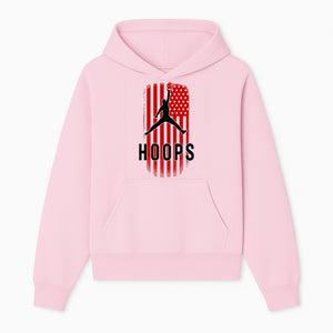 Basketball Hoops Graphic Tee with Retro American Flag Design Perfect for Sports Fans and Athletes - Hoodie 1758681888633.jpg