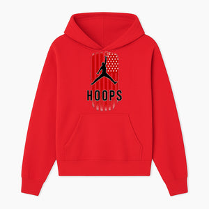 Basketball Hoops Graphic Tee with Retro American Flag Design Perfect for Sports Fans and Athletes - Hoodie 1758681889062.jpg