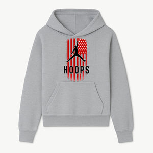 Basketball Hoops Graphic Tee with Retro American Flag Design Perfect for Sports Fans and Athletes - Hoodie 1758681889274.jpg