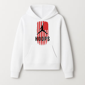 Basketball Hoops Graphic Tee with Retro American Flag Design Perfect for Sports Fans and Athletes - Hoodie 1758681889410.jpg