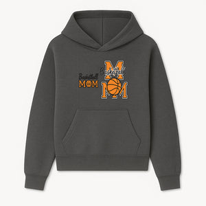 Basketball Mom T-Shirt, Sporty Orange & Black Design, Perfect Gift for Basketball Moms, Team Spirit Apparel - Hoodie 1758681889629.jpg