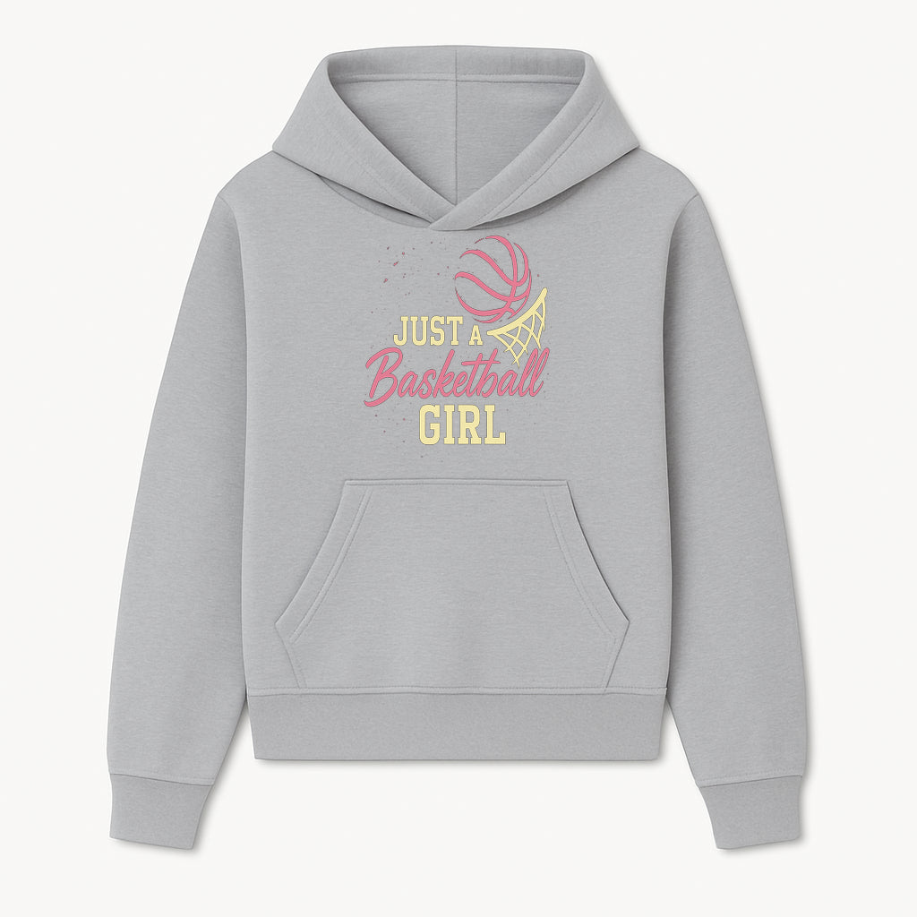 Just a Basketball Girl Neon Sign - Cool Sports Decor for Female Athletes, Basketball Fans, Home or Room Decoration - Hoodie 1758681889835.jpg