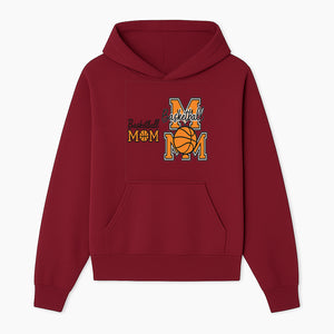 Basketball Mom T-Shirt, Sporty Orange & Black Design, Perfect Gift for Basketball Moms, Team Spirit Apparel - Hoodie 1758681890243.jpg