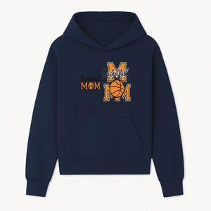 Basketball Mom T-Shirt, Sporty Orange & Black Design, Perfect Gift for Basketball Moms, Team Spirit Apparel - Hoodie 1758681890402.jpg