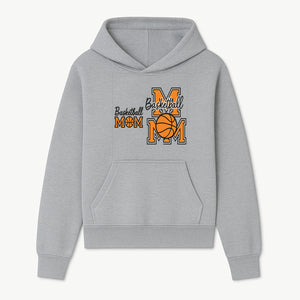 Basketball Mom T-Shirt, Sporty Orange & Black Design, Perfect Gift for Basketball Moms, Team Spirit Apparel - Hoodie 1758681890681.jpg