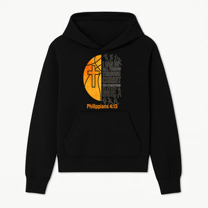Basketball Faith Tee - I Can Do All Things Through Christ, Philippians 4:13, Sporty Christian Apparel - Hoodie 1758681891117.jpg
