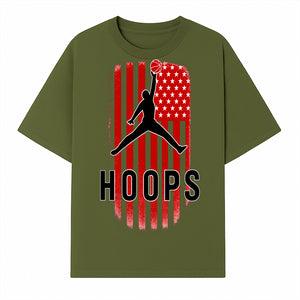 Basketball Hoops Graphic Tee with Retro American Flag Design Perfect for Sports Fans and Athletes - T-shirt 1758681891227.jpg