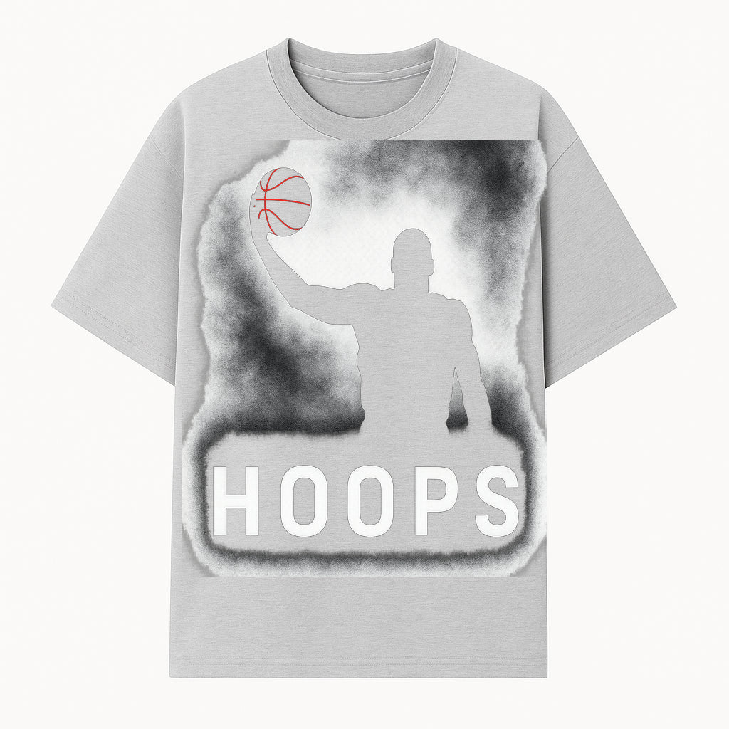 Basketball Hoops Graphic Tee - Vintage Style Athlete Silhouette T-shirt for Sports Fans and Players - T-shirt 1758681891250.jpg