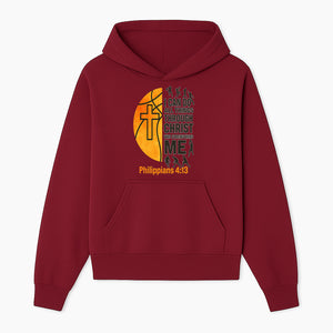 Basketball Faith Tee - I Can Do All Things Through Christ, Philippians 4:13, Sporty Christian Apparel - Hoodie 1758681891922.jpg
