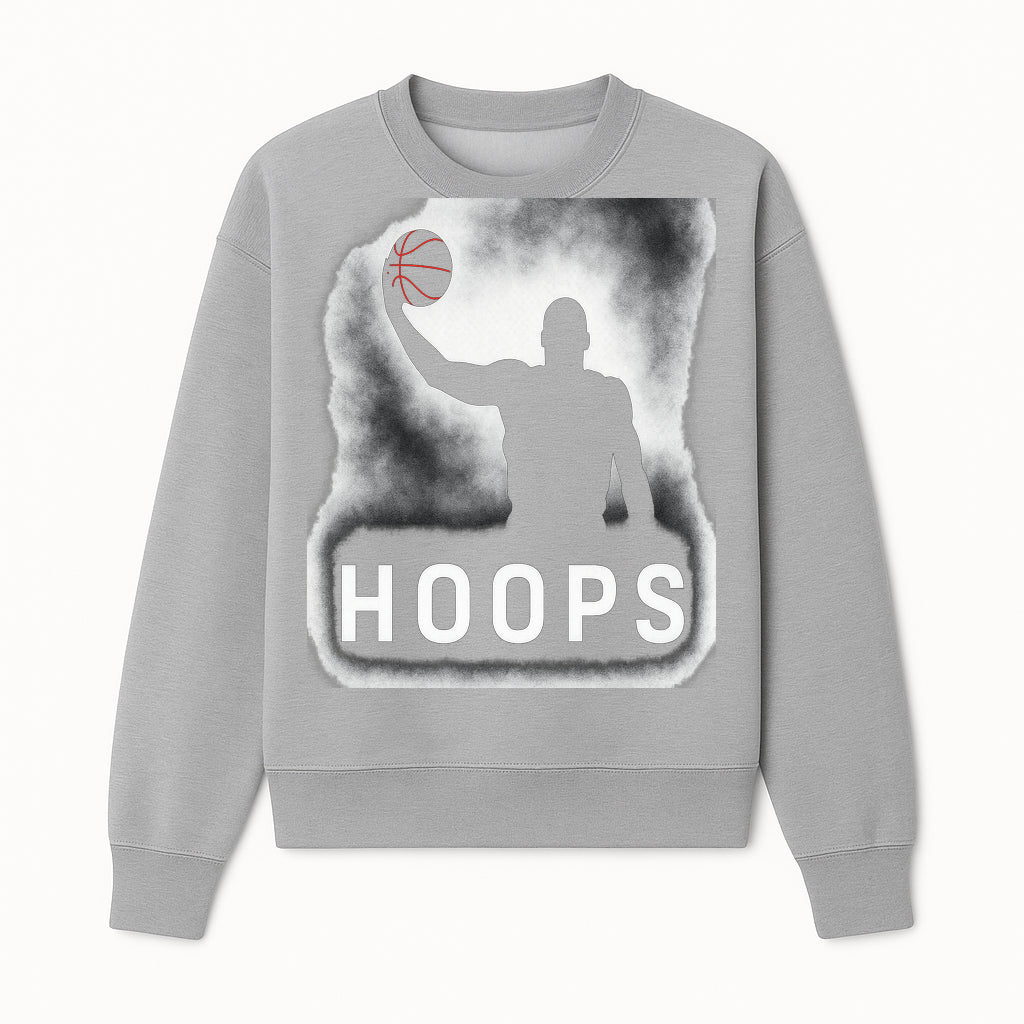 Basketball Hoops Graphic Tee - Vintage Style Athlete Silhouette T-shirt for Sports Fans and Players - Sweatshirt 1758681894188.jpg