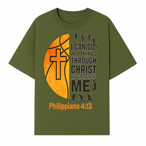 Basketball Faith Tee - I Can Do All Things Through Christ, Philippians 4:13, Sporty Christian Apparel - T-shirt 1758681894369.jpg