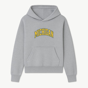 Michigan University Vintage Arch Design T-Shirt, College Apparel, Classic Fan Merchandise, Lightweight Casual Wear - Hoodie 1758681895593.jpg