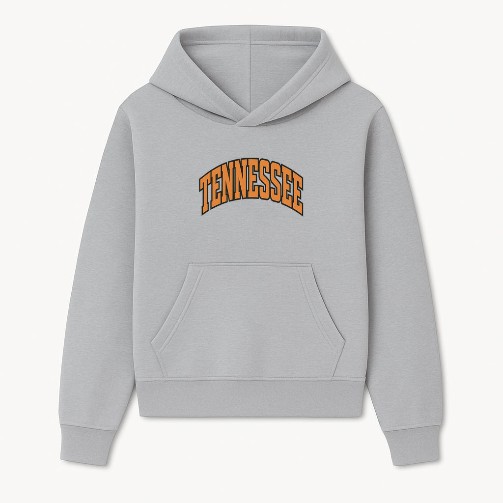 Tennessee Graphic Design Print - Vintage College Style Artwork, Wall Decor for Home, Office, or Gift, Orange and Black Typography - Hoodie 1758681896734.jpg