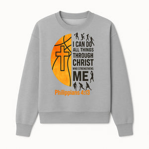 Basketball Faith Tee - I Can Do All Things Through Christ, Philippians 4:13, Sporty Christian Apparel - Sweatshirt 1758681896893.jpg