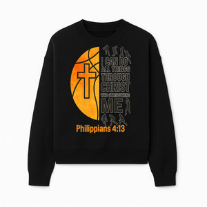Basketball Faith Tee - I Can Do All Things Through Christ, Philippians 4:13, Sporty Christian Apparel - Sweatshirt 1758681897009.jpg