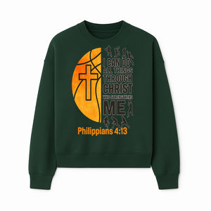 Basketball Faith Tee - I Can Do All Things Through Christ, Philippians 4:13, Sporty Christian Apparel - Sweatshirt 1758681897276.jpg